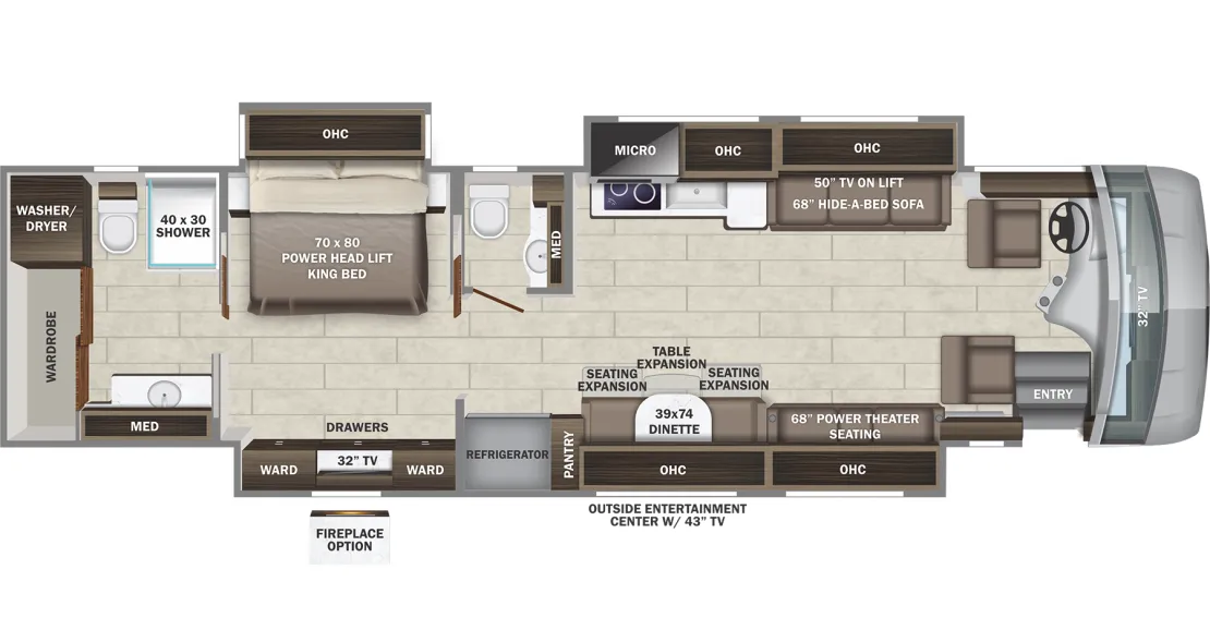 2023 Entegra Coach Reatta XL 40Q2 - Floor plan