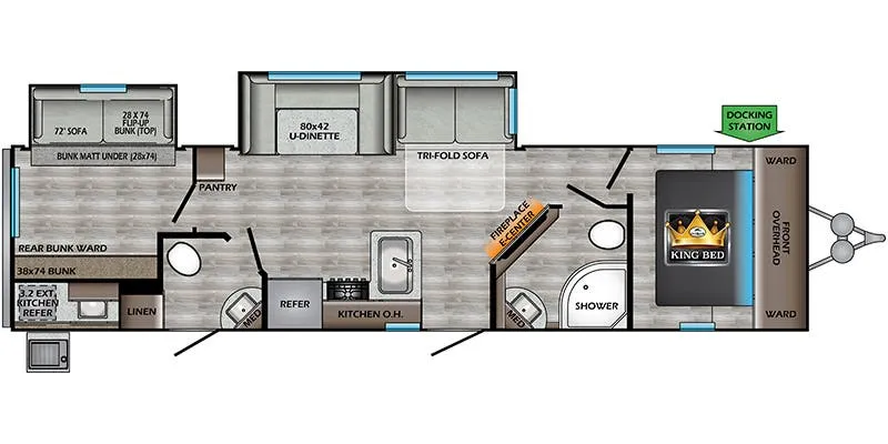 CrossRoads Cruiser Aire CR33BHB floor plan