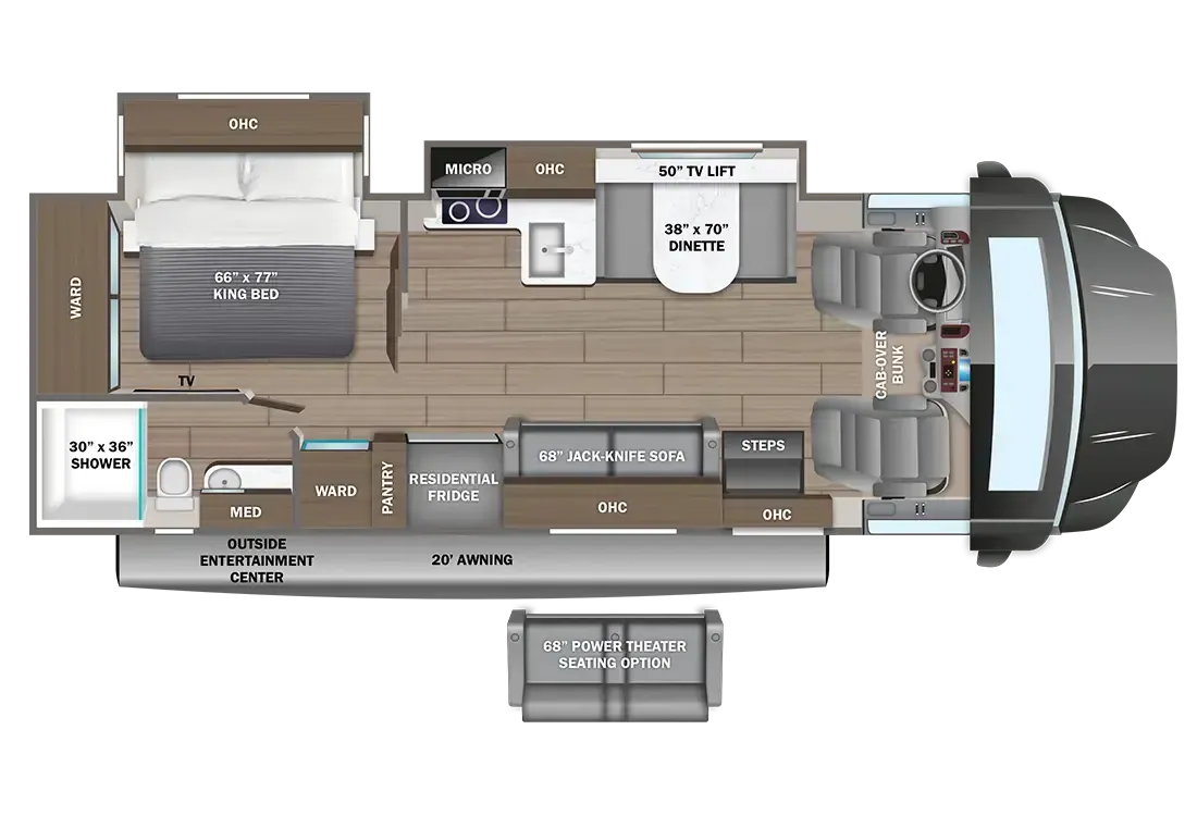 Entegra Coach Condor 23S floor plan