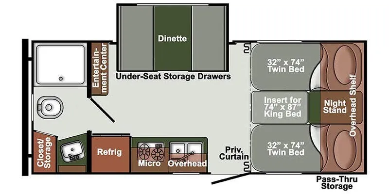 2026 Gulf Stream RV Envision SVT 21TBD floor plan