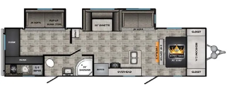 CrossRoads Volante 32SB floor plan