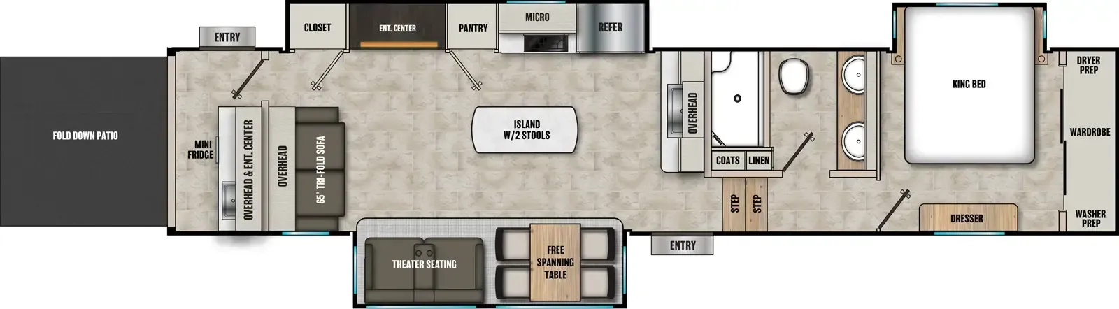 2027 Shasta RVs Phoenix 389DEK - Floor plan