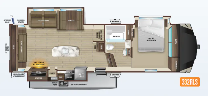 Highland Ridge Open Range Light 332RLS floor plan