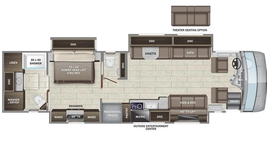 Entegra Coach Reatta XL 39T2 floor plan