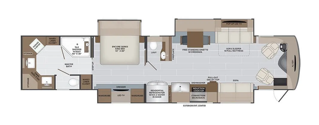 2026 Holiday Rambler Armada 44LE - Floor plan