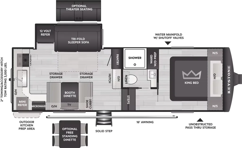 2027 Keystone Cougar 23MLE 23MLE floor plan