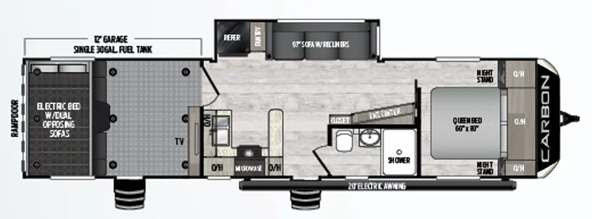 Keystone Carbon 34 floor plan