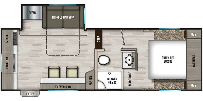 2024 Coachmen Chaparral Lite 235RK - Floor plan