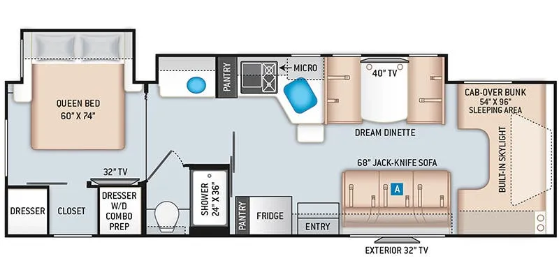 Thor Motor Coach Quantum JM31 floor plan