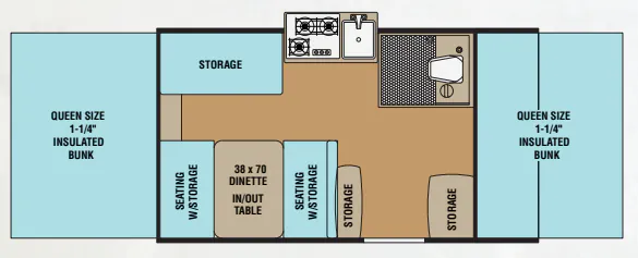 Forest River Viking Epic 2105 ST floor plan