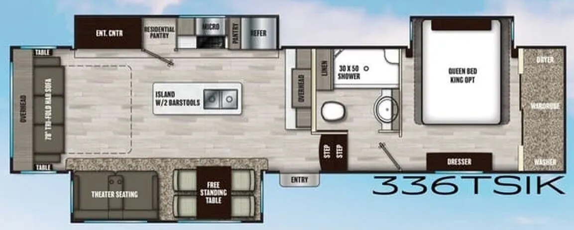 Coachmen Chaparral 336TSIK floor plan