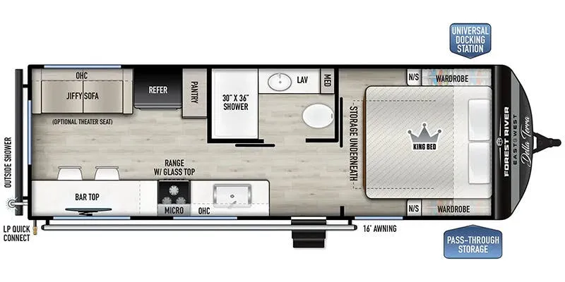 2025 East to West Della Terra 200RD - Floor plan