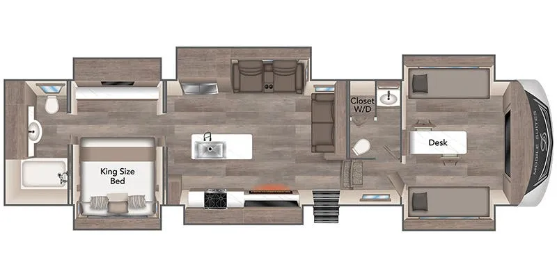 2024 DRV Mobile Suites MS Orlando floor plan