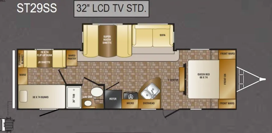 CrossRoads Sunset Trail ST29SS floor plan