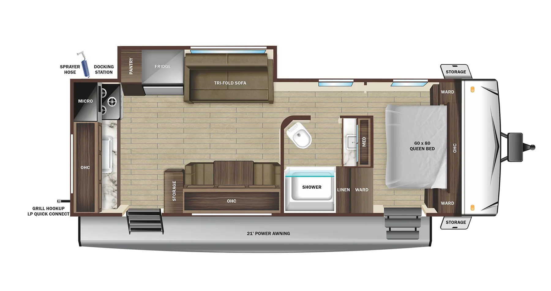 2024 Starcraft Super Lite 233ML - Floor plan