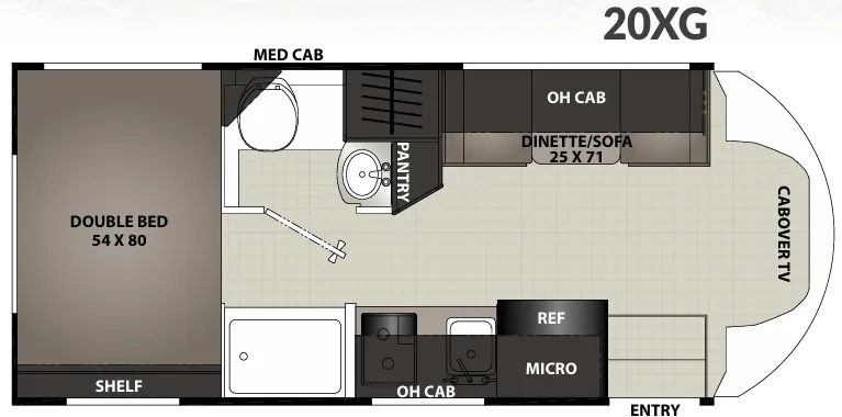 Coachmen Cross Trek 20XG floor plan