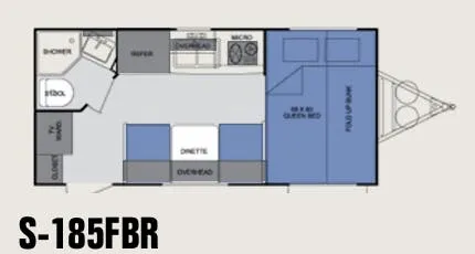 Cruiser RV Shadow Cruiser 185FBR floor plan