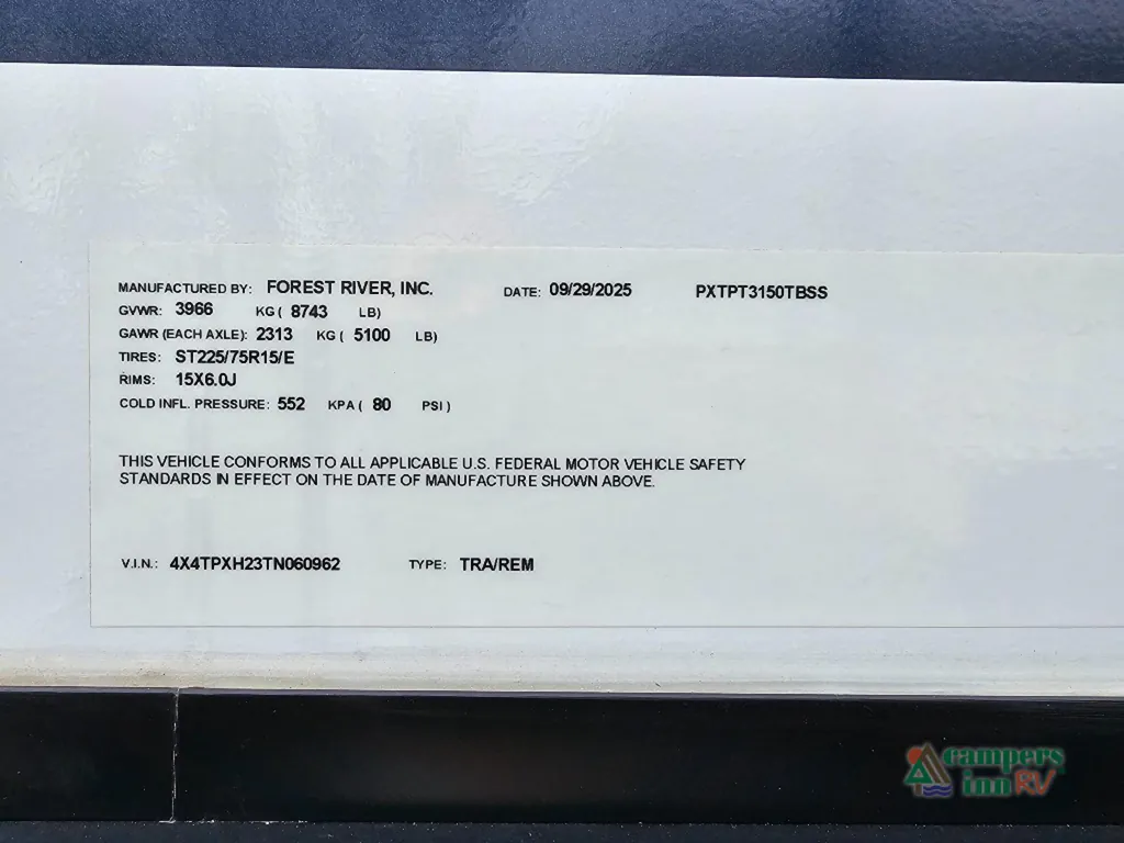 2026 Forest River Puma Tracks 3150TBSS, Photos photo 83
