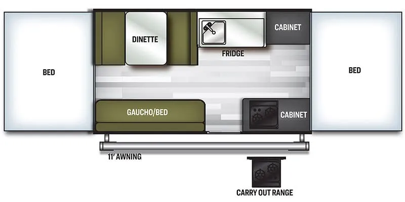 Forest River Flagstaff 228LTD floor plan