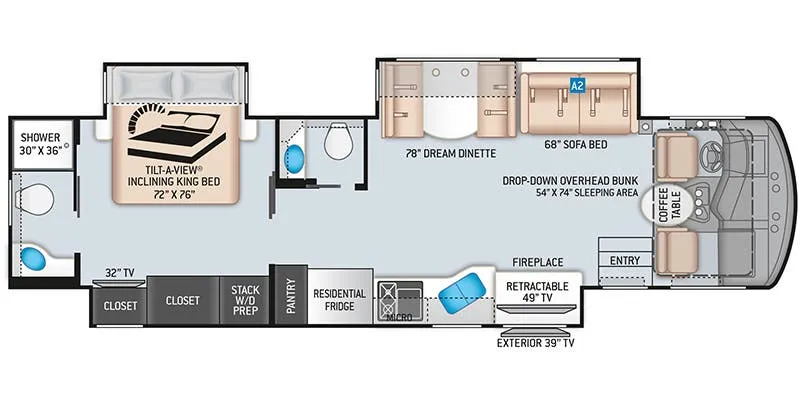 2019 Thor Motor Coach Challenger 37FH floor plan