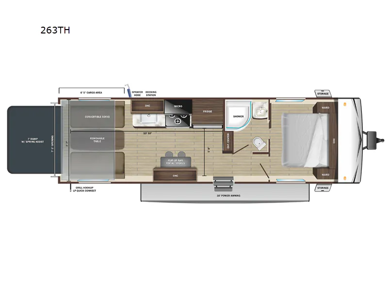 2023 Highland Ridge Open Range Conventional 263THE - Floor plan