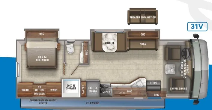 Jayco Alante 31V floor plan