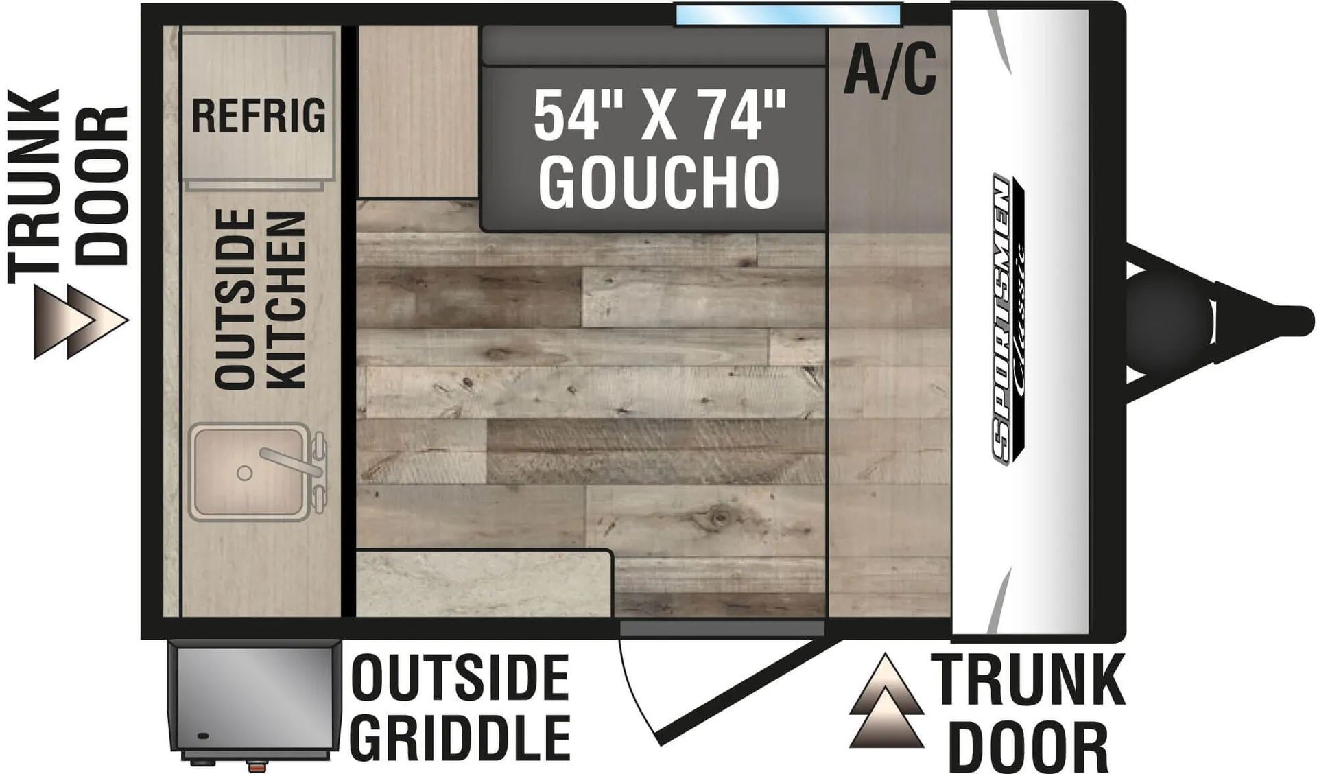 K-Z Sportsmen Classic 100SB floor plan