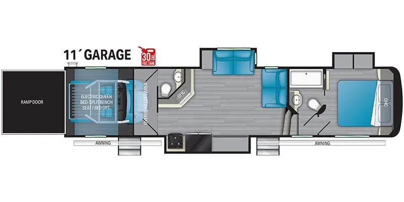 Heartland Gravity GR 3550 floor plan