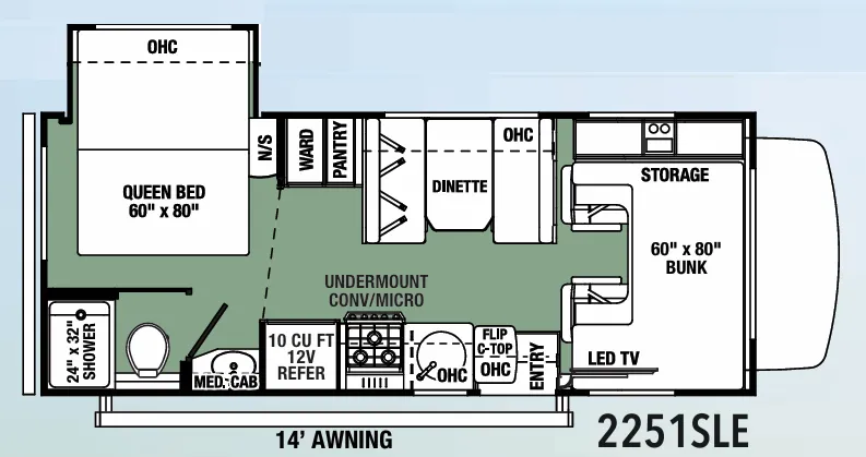 Forest River Forester LE 2251SLE floor plan