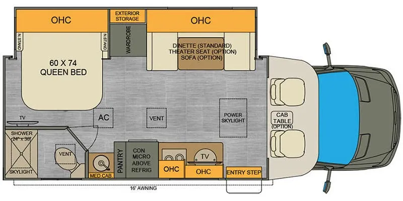 Renegade RV Vienna 25FWS floor plan