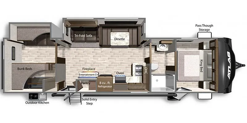 Dutchmen Atlas 3202BH floor plan