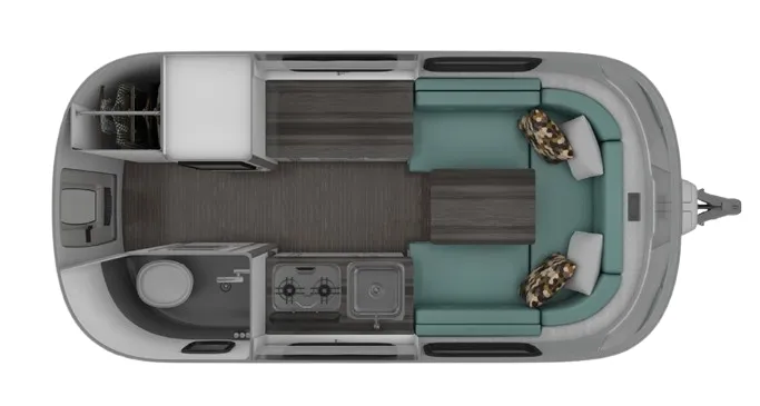 Airstream Nest 16U DINETTE floor plan