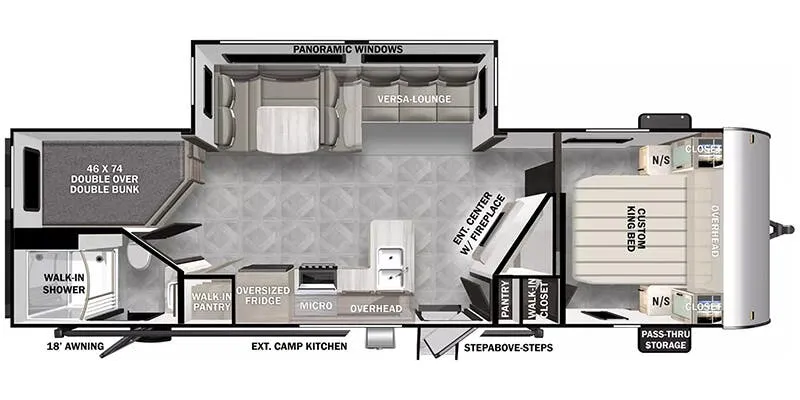Forest River Salem Northwest 26DBUD floor plan