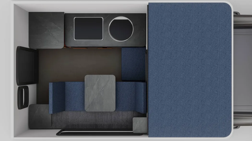 Four Wheel Camper Hawk SIDE DINETTE floor plan
