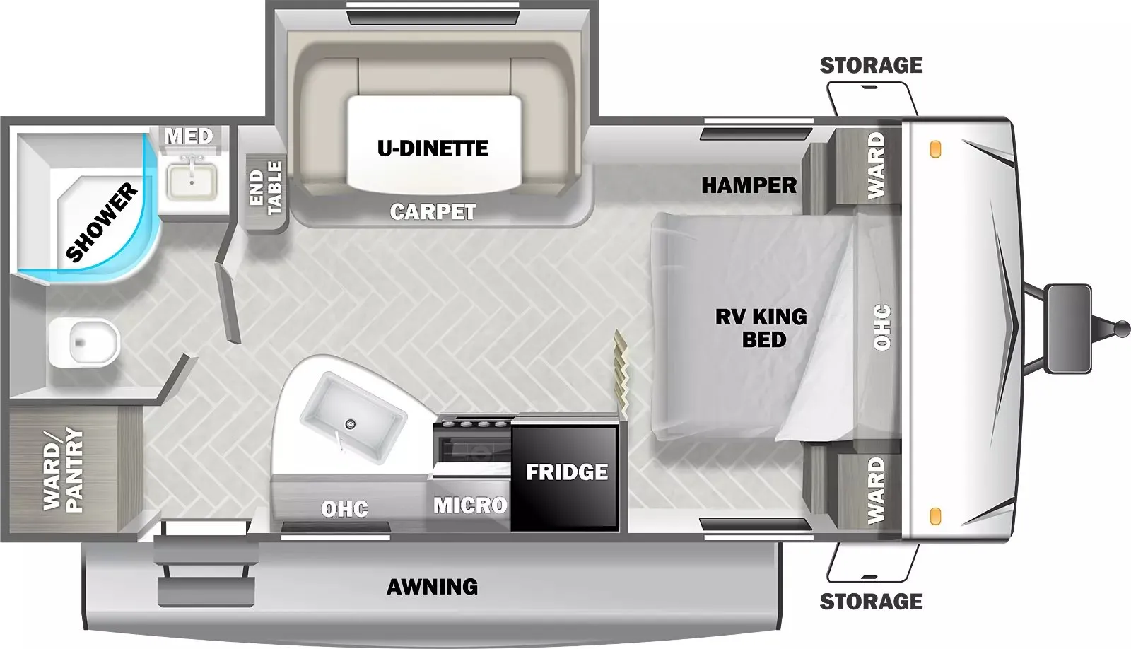 2024 Forest River EVO T2160 - Floor plan