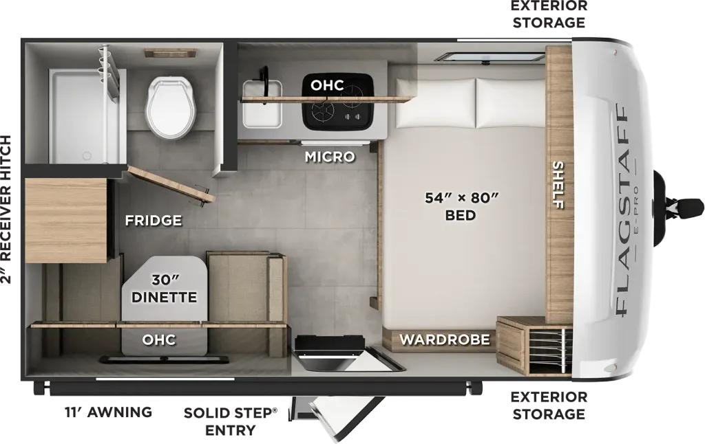2027 FOREST RIVER FLAGSTAFF 131DLE E=PRO floor plan
