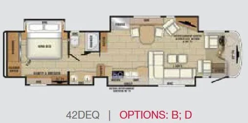 Entegra Coach Aspire 42DEQ floor plan