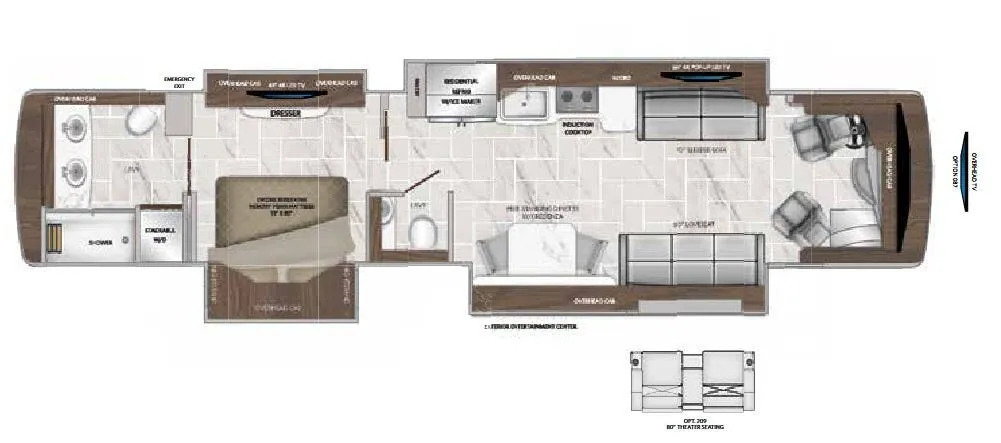 American Coach American Tradition 42V floor plan
