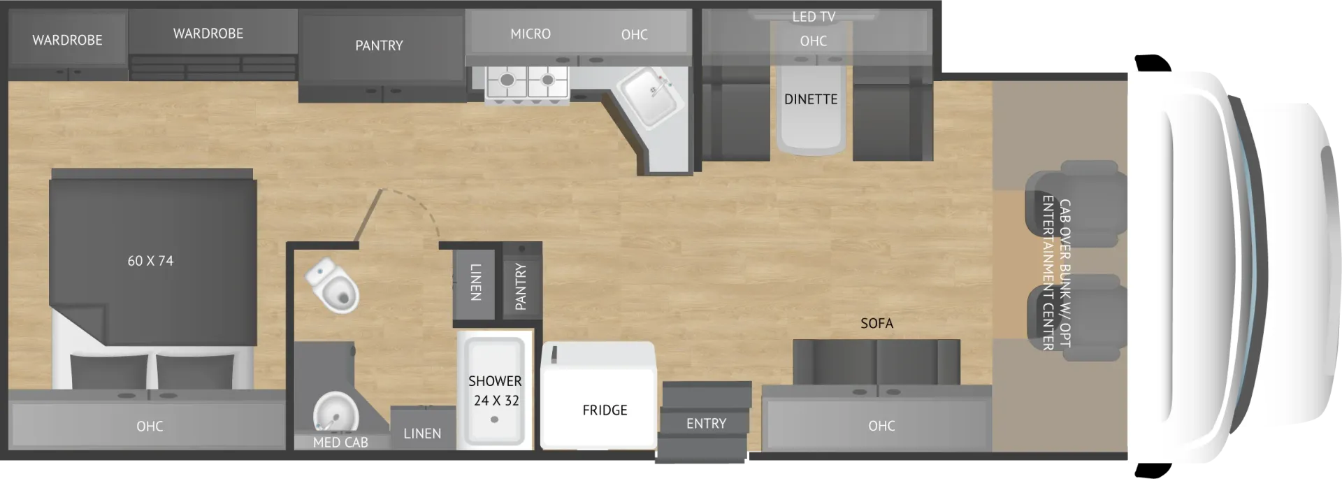 2027 NeXus RV Triumph 30T - Floor plan