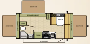 Starcraft Travel Star 187TB floor plan