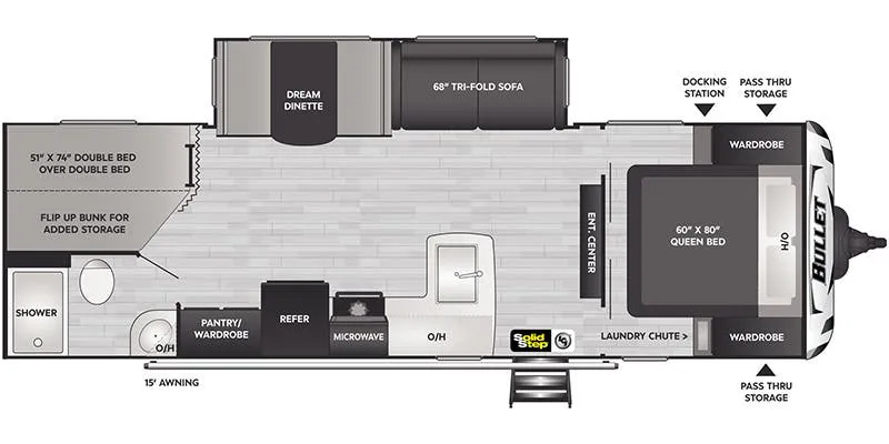 Keystone Bullet West 273BHSWE floor plan