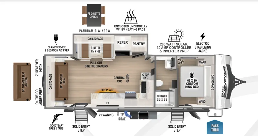 Forest River Grand Surveyor 253RLS exterior