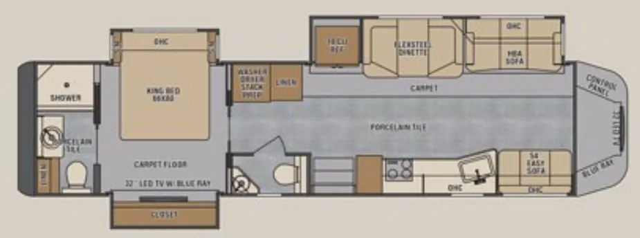Renegade RV XL X45RBM floor plan