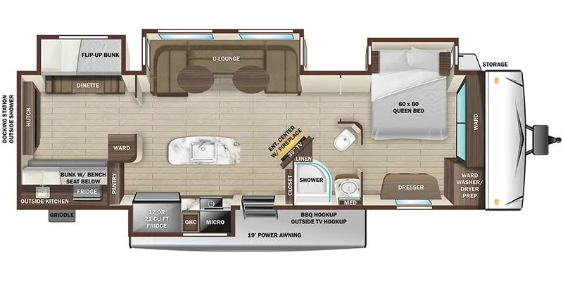 Highland Ridge Silverstar 330BHS floor plan