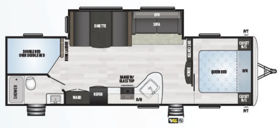 Keystone Springdale 282BH floor plan