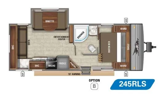 Jayco Jay Flight SLX 8 245RLS floor plan