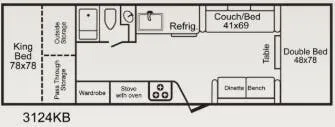 TrailManor 3124 Series 3124KB floor plan