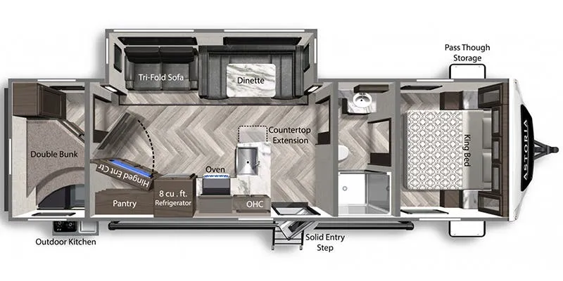 2020 Dutchmen Astoria 2903BH - Floor plan