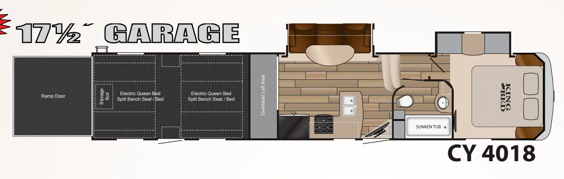 Heartland Cyclone 4018 floor plan