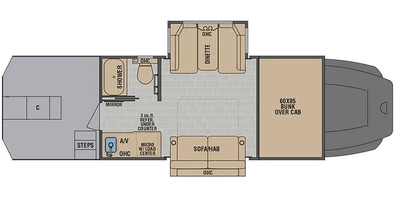 Renegade RV Classic CS120 floor plan